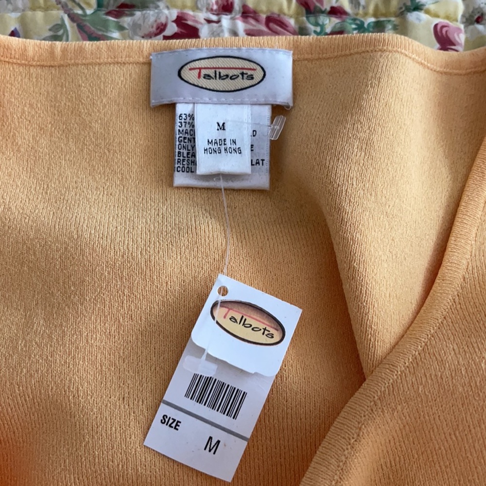 NWT Talbots Yellow Shell Size M - Picture 5 of 8